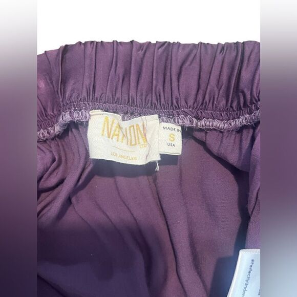 Revolve Nation Ltd purple Alba Black Tiered Pull On Skirt, Size Small - Picture 5 of 6